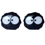 Boucles d'oreilles Totoro Noiraudes