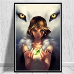 Poster Princesse Mononoké Réaliste