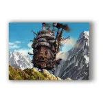 Poster Château Ambulant Montagnes