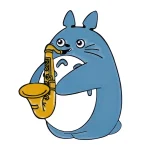 Broche Totoro Saxophone