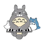 Broche Totoro Piano