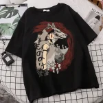 T-Shirt Oversize Princesse Mononoké Noir