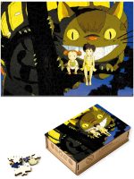 Puzzle Totoro Chat-Bus Malicieux