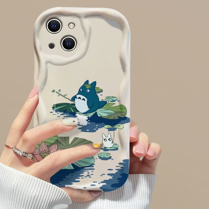 Coque iPhone Totoro Chu Nénuphar