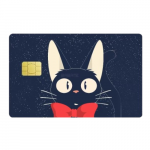 Sticker Carte Bancaire Kiki La Petite Sorcière Bleu Marine