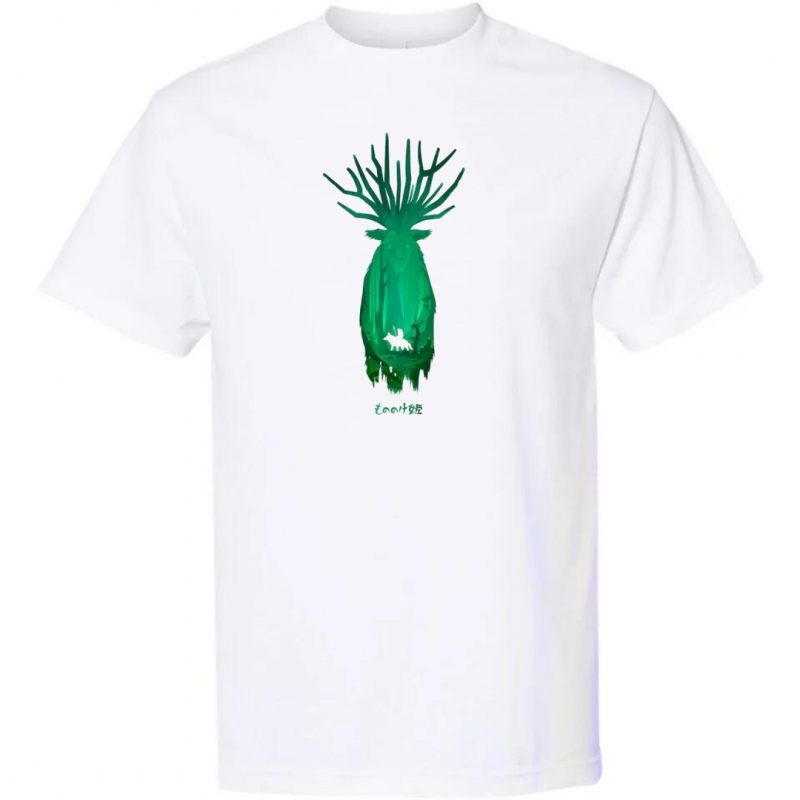 T-Shirt Princesse Mononoké Cerf Vert – Image 2