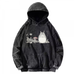 Sweat Totoro Délavé Arrêt de Bus