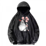 Sweat Totoro Délavé Cerisier