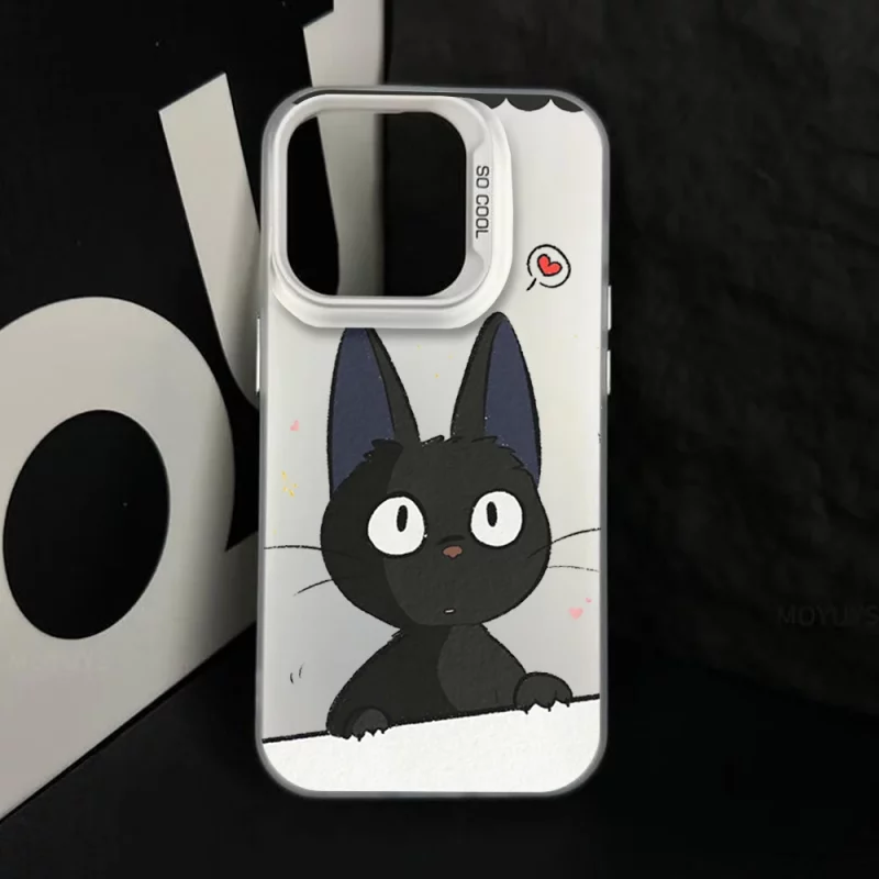 Coque iPhone Kiki La Petite Sorcière Jiji Coeur