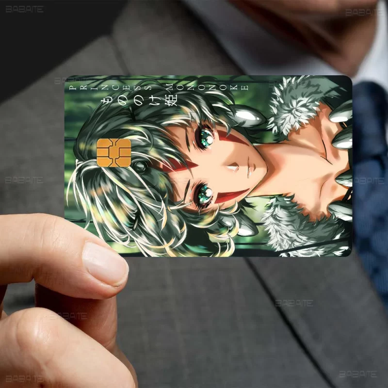 Sticker Carte Bancaire Princesse Mononoké Verte