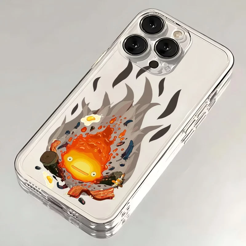 Coque iPhone Transparente Calcifer