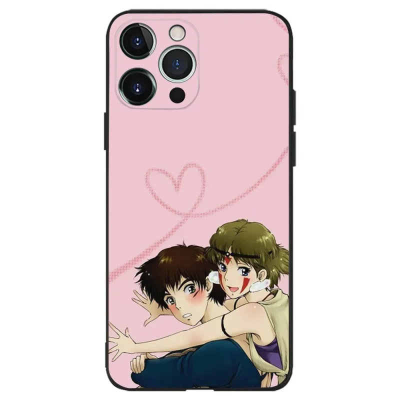 Coque iPhone Princesse Mononoké Coeur