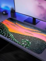 Tapis de Souris Princesse Mononoké Kodamas Couché de Soleil