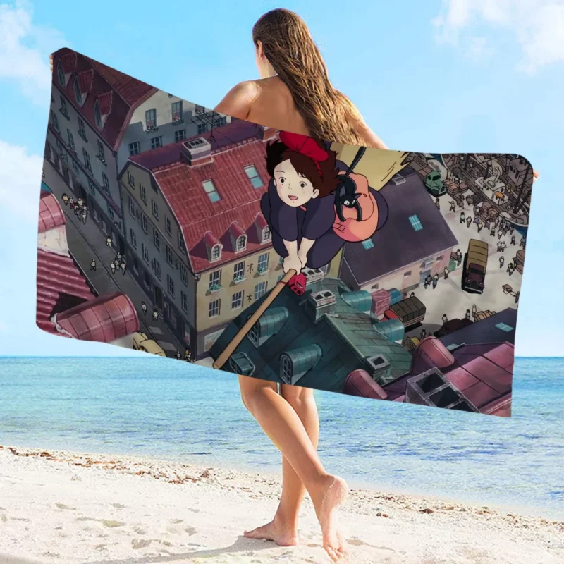 Serviette Kiki La Petite Sorcière Balai